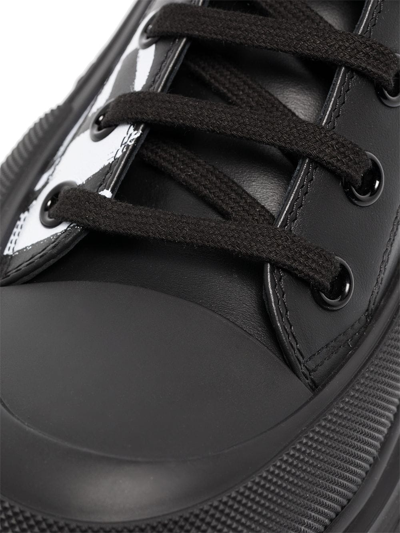 Alexander Mcqueen Tread Slick High-top Sneakers In Black