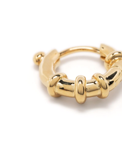 Maria Black Spring Huggie Earrings In Gold