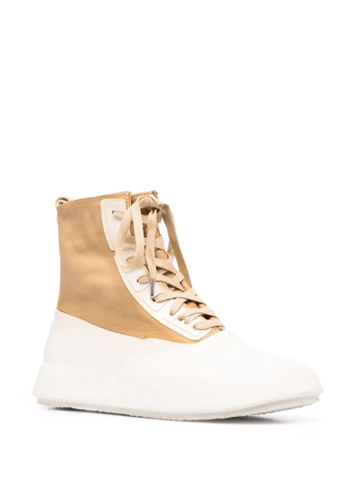 Shop Ambush Contrasting Sole Lace-up Sneakers In Neutrals