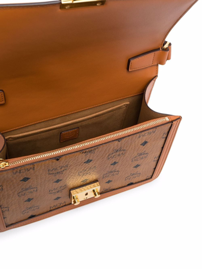Mcm Medium Tracy Crossbody Bag In Brown