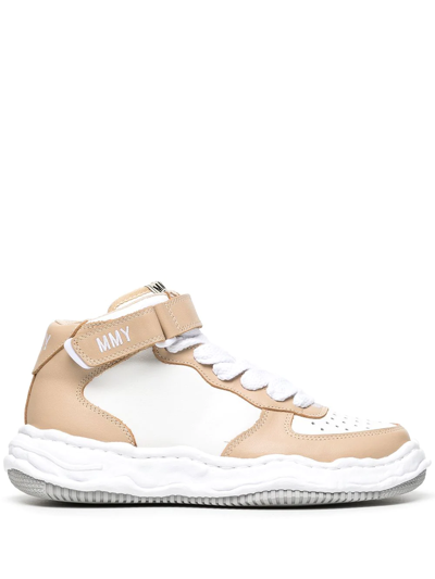 Shop Miharayasuhiro Wayne High-top Sneakers In White