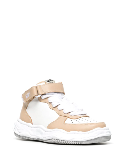 Shop Miharayasuhiro Wayne High-top Sneakers In White