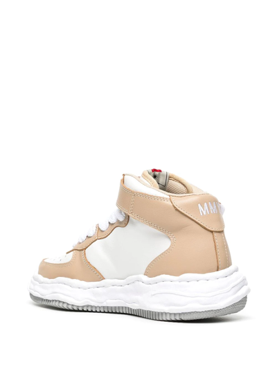 Shop Miharayasuhiro Wayne High-top Sneakers In White