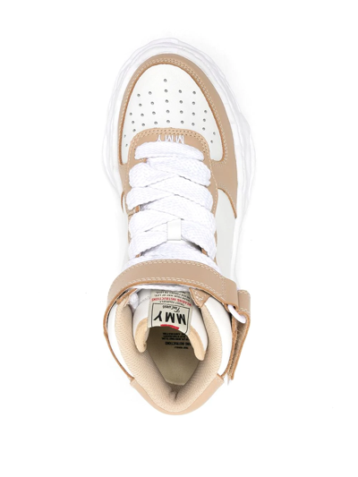 Shop Miharayasuhiro Wayne High-top Sneakers In White