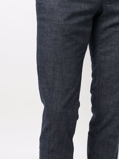 Shop Tommy Hilfiger Slim-cut Chino Trousers In Blue