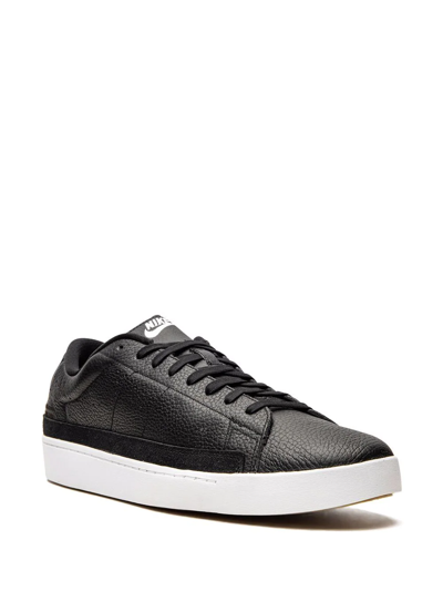 Nike Zoom Blazer Low-top Sneakers In Black