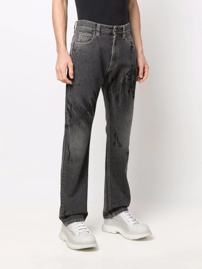 Shop Just Cavalli Wide-leg Jeans In Grey