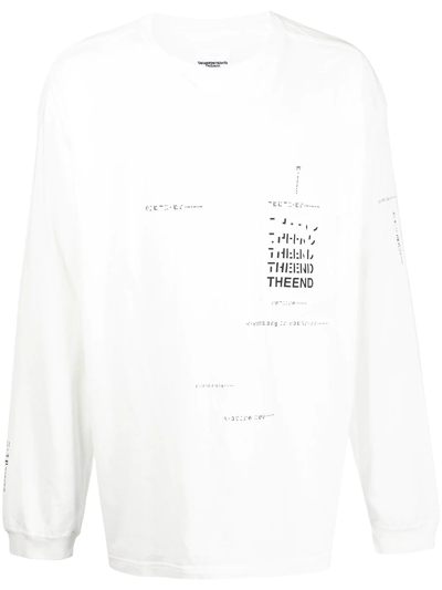 Shop Takahiromiyashita The Soloist Slogan Print T-shirt In White