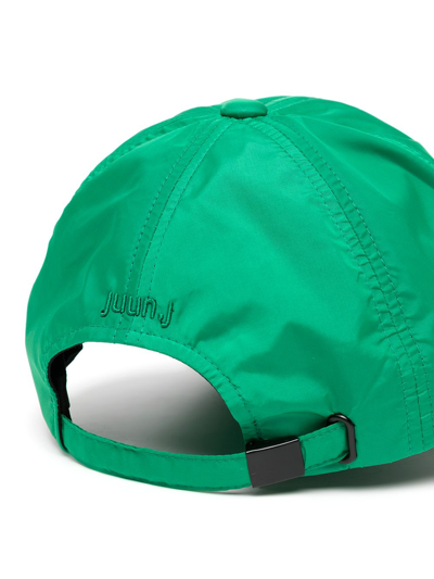 Shop Juunj Délicat-embroidered Baseball Cap In Green