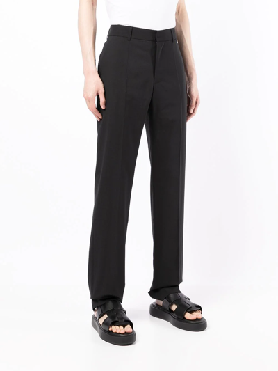 Shop Alyx Tailored-cut Straight-leg Trousers In Black