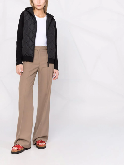 Canada Goose Hybridge Cardigan With Padded Front Panel In Black