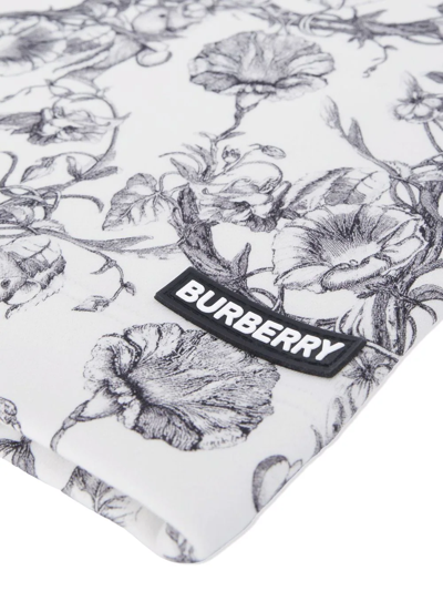 Shop Burberry Floral Sketch-print Sweatshirt In White