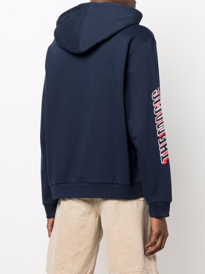 Shop Etro Paisley-print Pullover Hoodie In Blue