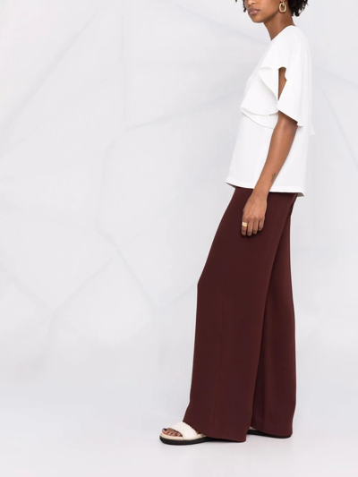 Fabiana Filippi Ruffle-sleeve Blouse In White