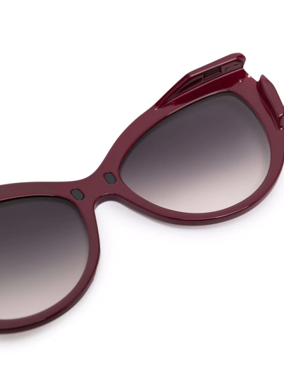 Tom Ford Polished-effect Cat-eye Frame Glasses In Black