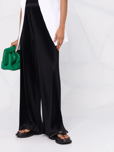 Shop Fabiana Filippi High-waist Pleated Trousers In Black