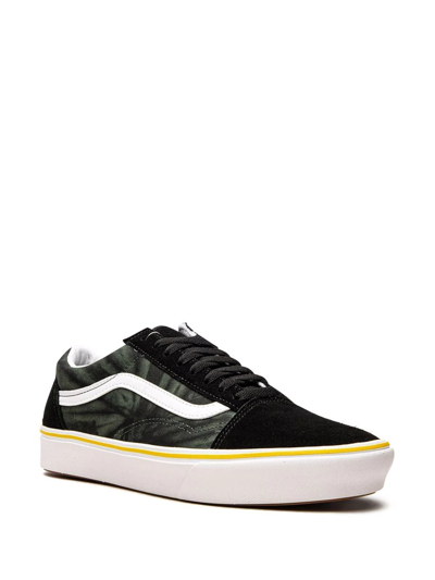 Shop Vans Comfycush Old Skool "black Tie-dye" Sneakers