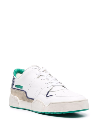 Shop Isabel Marant Emree Low-top Sneakers In White
