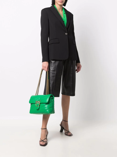 Pinko New Signum Single-breasted One Button Jacket In Black