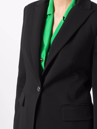 Pinko New Signum Single-breasted One Button Jacket In Black