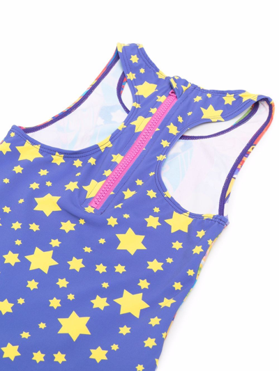 Shop Stella Mccartney Graphic Print Swimsuit In Blue
