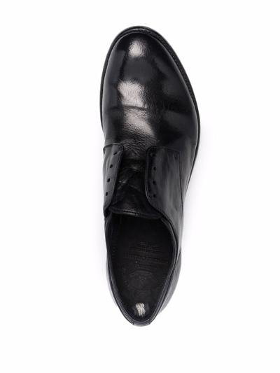 Shop Officine Creative Laceless Derby Shoes In Black