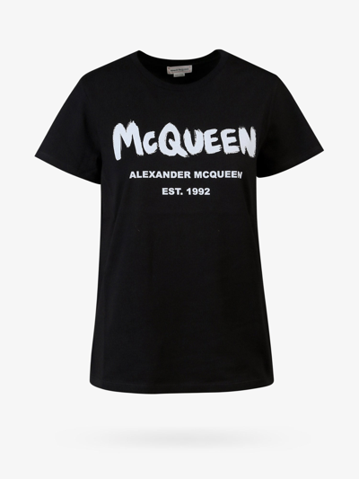 Shop Alexander Mcqueen T-shirt In Black