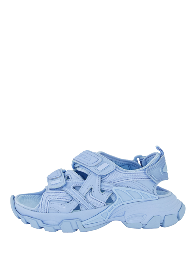 Shop Balenciaga Kids Sandals In Blue