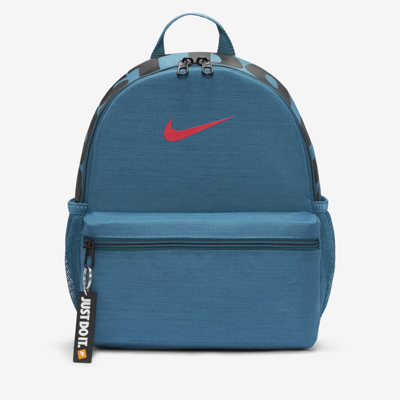 Shop Nike Brasilia Jdi Kids' Backpack In Marina,marina,siren Red