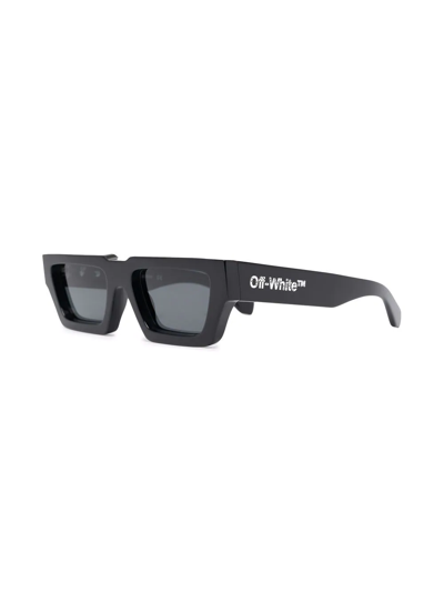 Shop Off-white Manchester Rectangular-frame Sunglasses In Black