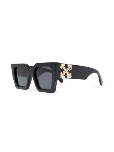 Shop Off-white Catalina Square-frame Sunglasses In Black