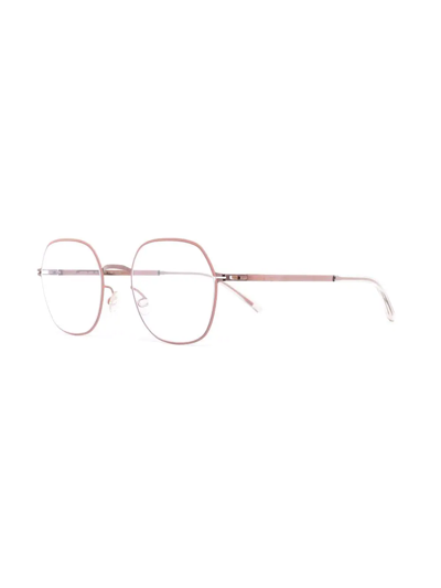 Shop Mykita Kari Round-frame Glasses In Pink