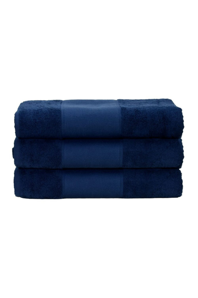 Shop A&r Towels Print-me Hand Towel (french Navy) (one Size) In Blue