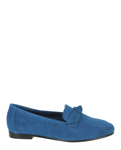 Shop Alexandre Birman Becky Bow-detail Suede Loafers In Purple