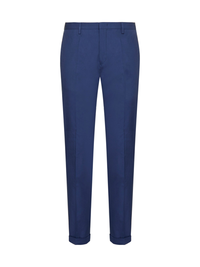 Shop Paul Smith Straight Leg Tailored Trousers In Blue