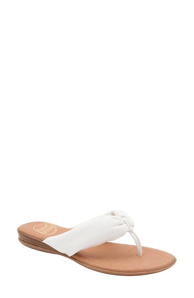 Shop Andre Assous Nuya Flip Flop In White