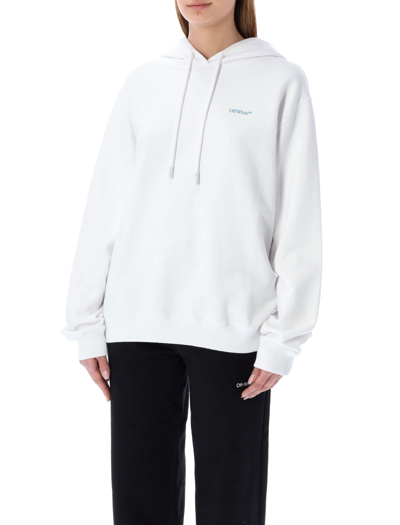Shop Off-white Blurred Arrow Hoodie In White