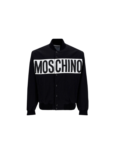 Shop Moschino Jacket In Black