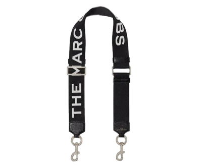 Shop Marc Jacobs The Logo Webbing Strap In Black