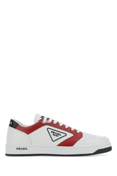 Shop Prada Multicolor Leather District Sneakers  Nd  Uomo 8+