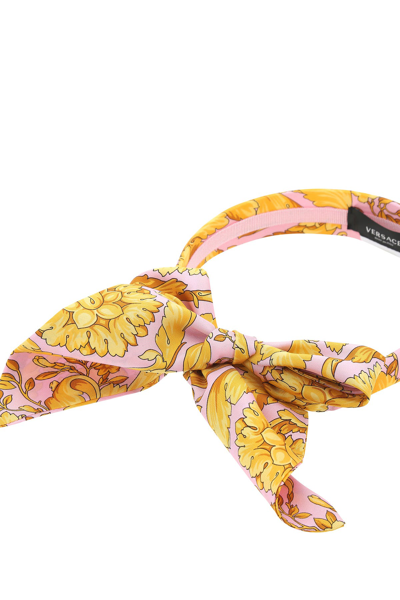 Shop Versace Printed Silk Headband  Printed  Donna Tu