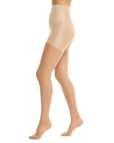 Shop Wolford Individual 10 Soft Control Top Tights In Cosmetic