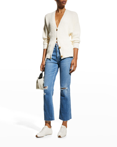 Shop Mother The Tripper Ankle Fray Jeans In Play Like A Pirat
