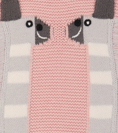 Shop Stella Mccartney Baby Cotton And Wool Bodysuit In Rosa