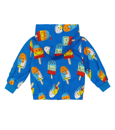 Shop Stella Mccartney Baby Printed Jacket In Azzuro/multicolor