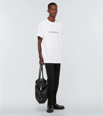 Givenchy Men White Cotton T-shirt