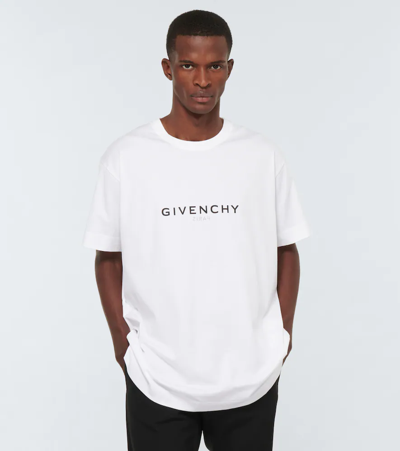 Givenchy Men White Cotton T-shirt