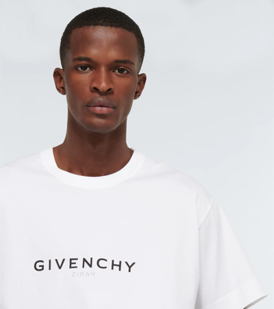 Givenchy Men White Cotton T-shirt