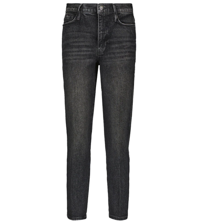 Shop Frame Le Sylvie High-rise Straight Jeans In Laird