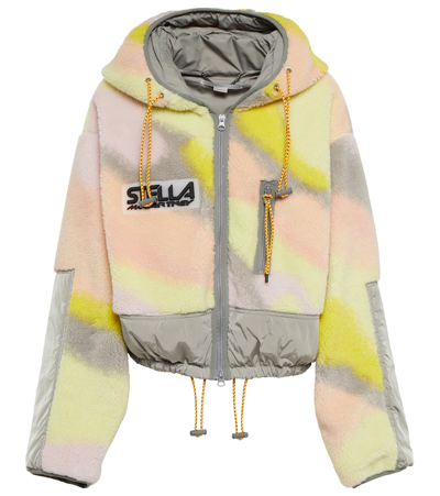 Shop Stella Mccartney Printed Teddy Jacket In Multicolor